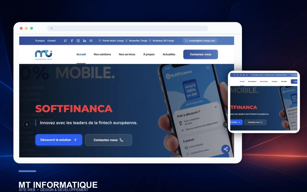 Aperçu du projet MT INFORMATIQUE